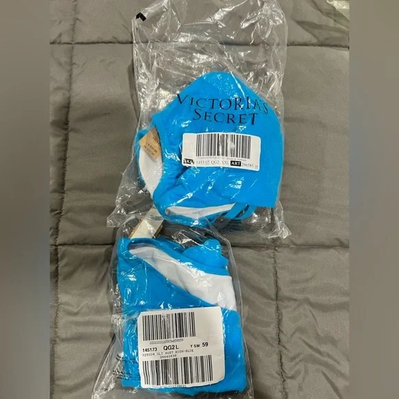 NWT VS Victoria Secret‎ blue bikini swim suit L XXL - Picture 2 of 12